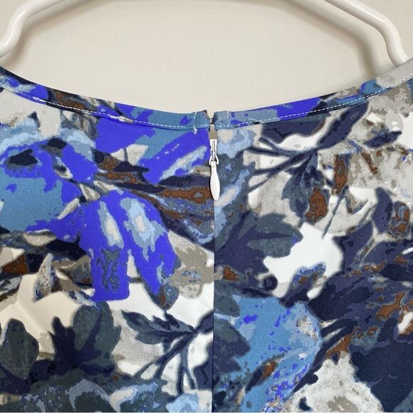 Reiss Blue Floral Midi Dress - Picture 8 of 11